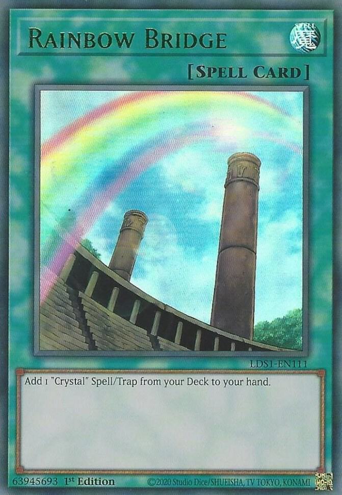 Rainbow Bridge (Green) LDS1-EN111 card from Legendary Duelists: Season 1