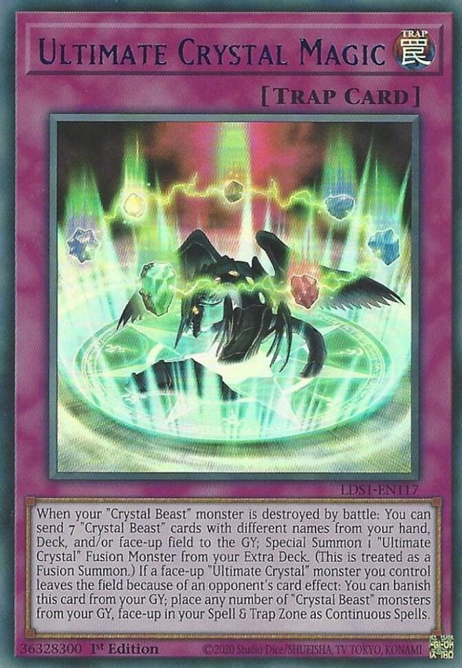 Ultimate Crystal Magic (Blue) LDS1-EN117 card from Legendary Duelists: Season 1