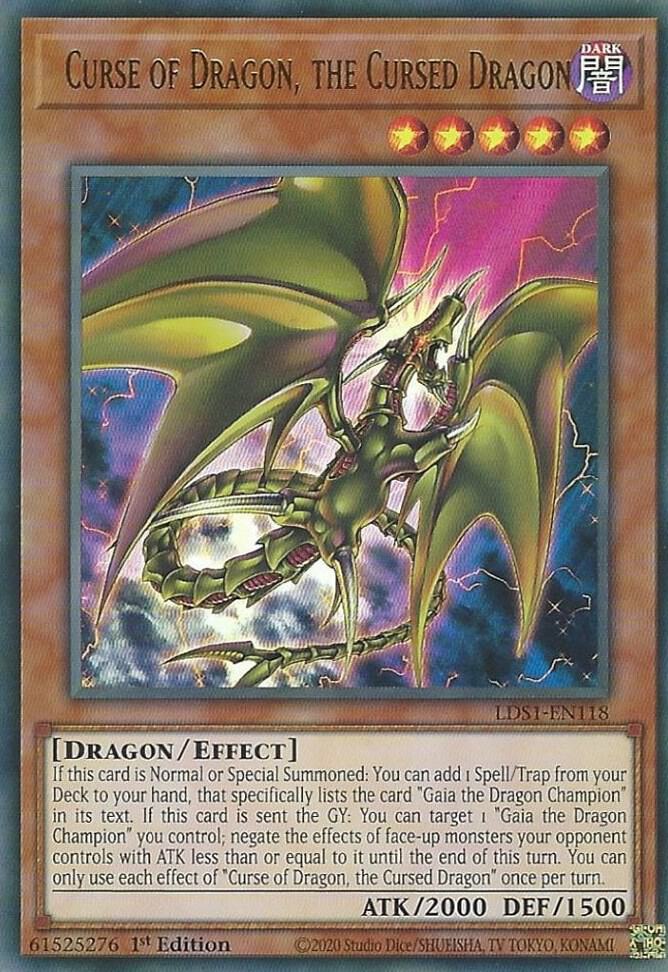 Curse of Dragon, the Cursed Dragon LDS1-EN118 card from Legendary Duelists: Season 1