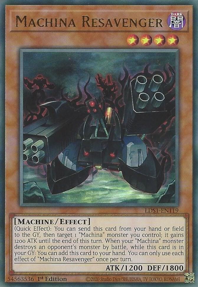 Machina Resavenger LDS1-EN119 card from Legendary Duelists: Season 1