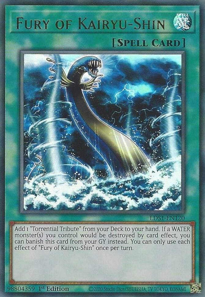 Fury of Kairyu-Shin LDS1-EN120 card from Legendary Duelists: Season 1