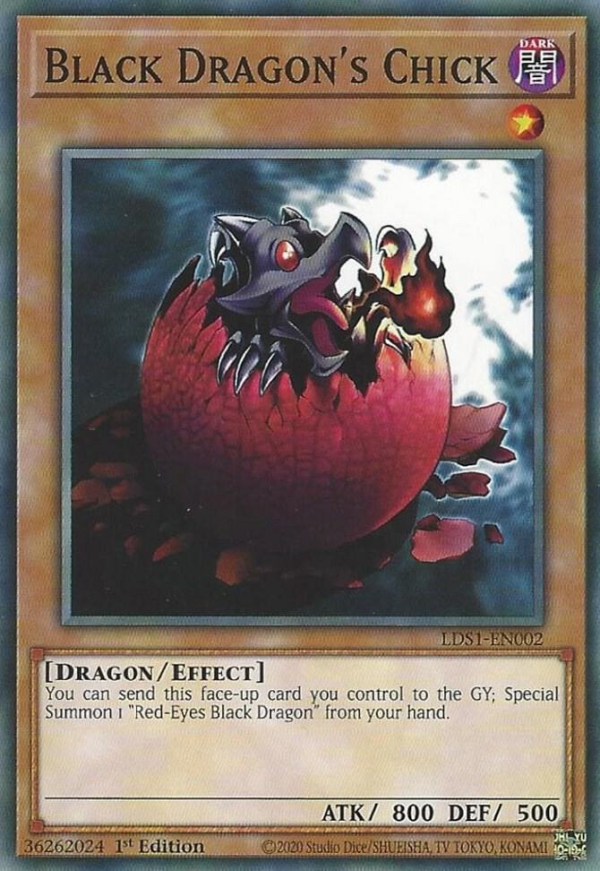 Black Dragon's Chick LDS1-EN002 card from Legendary Duelists: Season 1