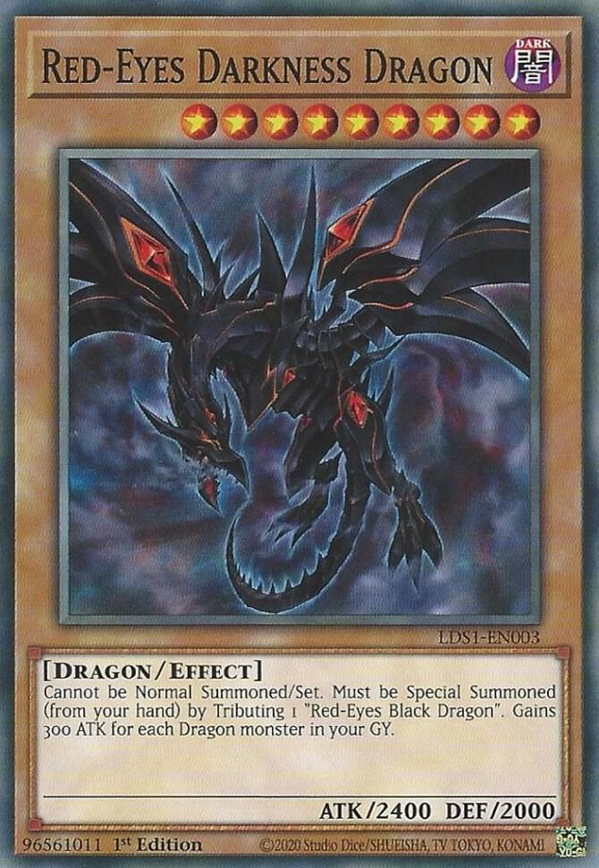 Red-Eyes Darkness Dragon LDS1-EN003 card from Legendary Duelists: Season 1
