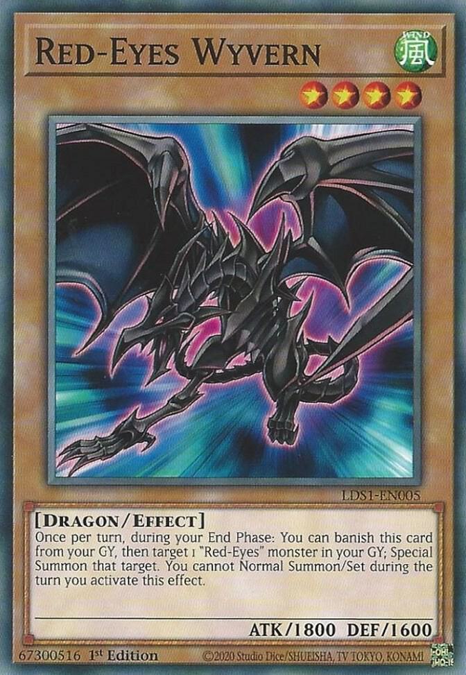 Red-Eyes Wyvern LDS1-EN005 card from Legendary Duelists: Season 1