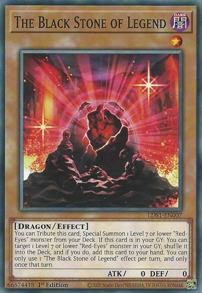 The Black Stone of Legend LDS1-EN007 card from Legendary Duelists: Season 1