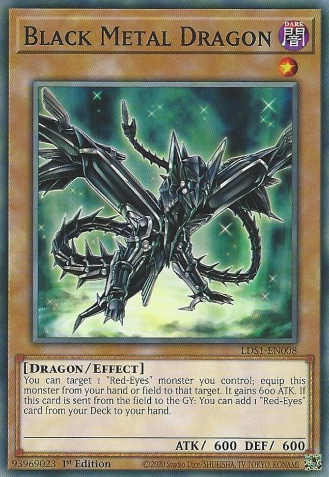 Black Metal Dragon LDS1-EN008 card from Legendary Duelists: Season 1