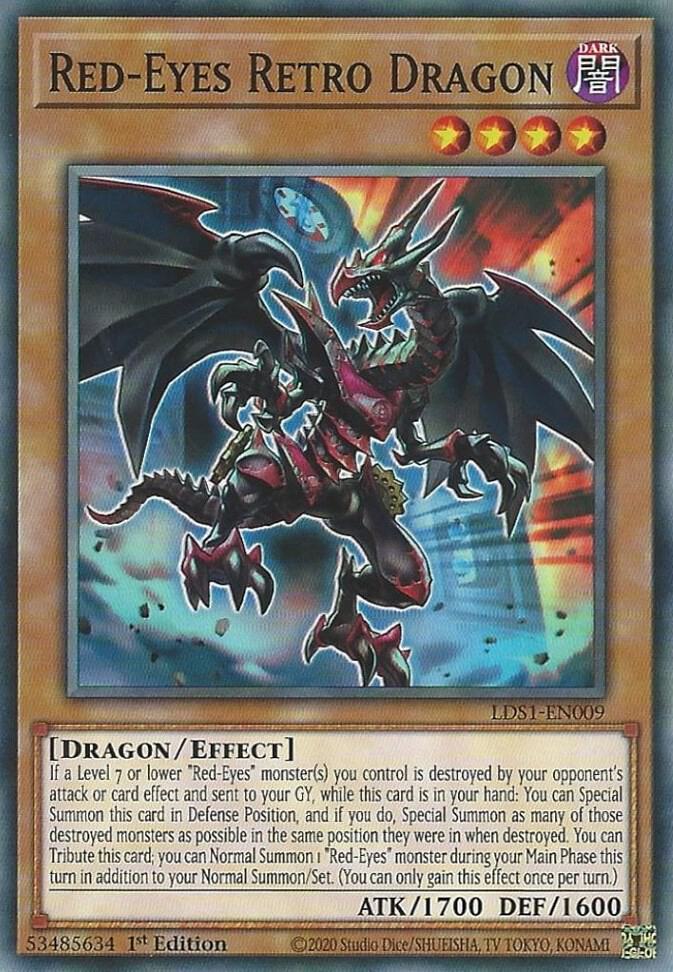 Red-Eyes Retro Dragon LDS1-EN009 card from Legendary Duelists: Season 1