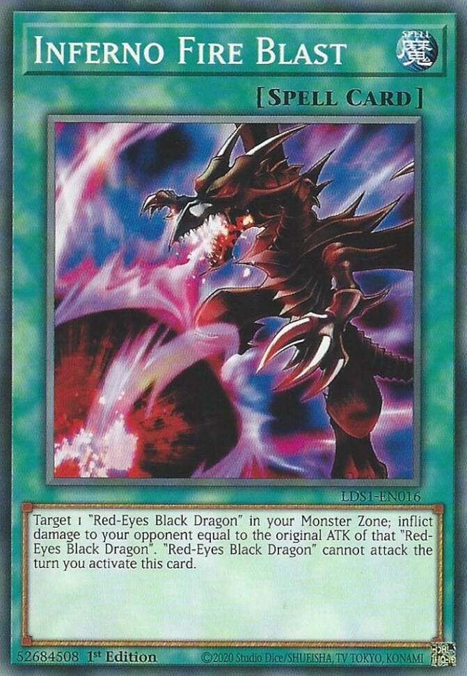 Inferno Fire Blast LDS1-EN016 card from Legendary Duelists: Season 1