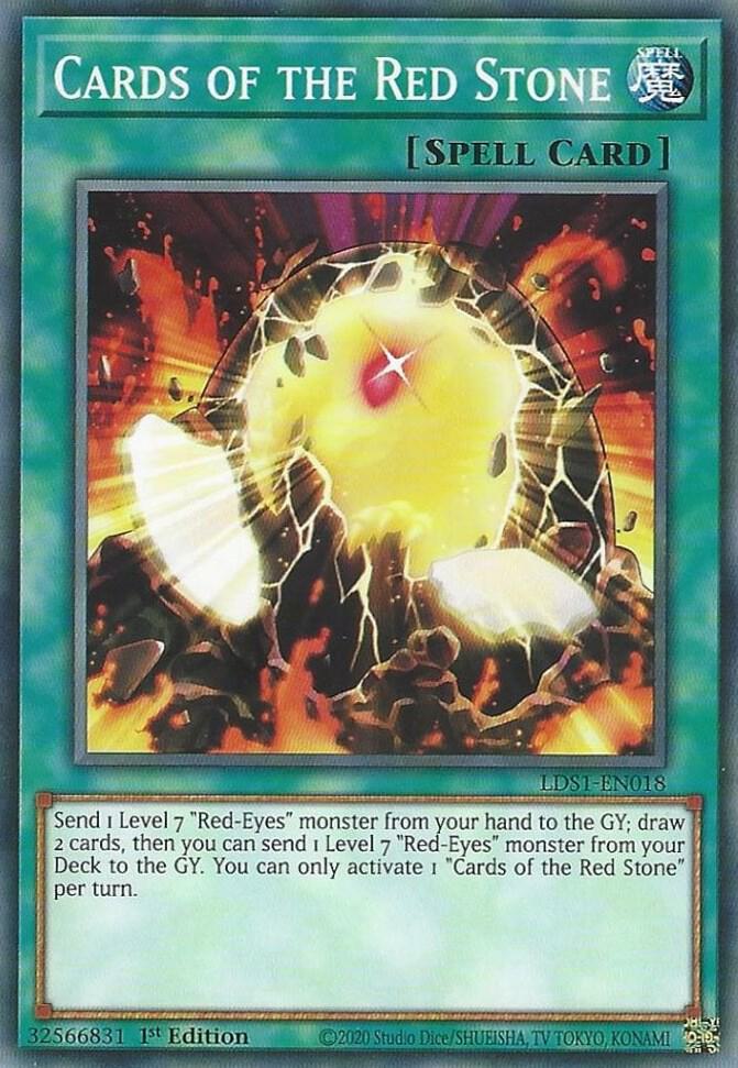 Cards of the Red Stone LDS1-EN018 card from Legendary Duelists: Season 1