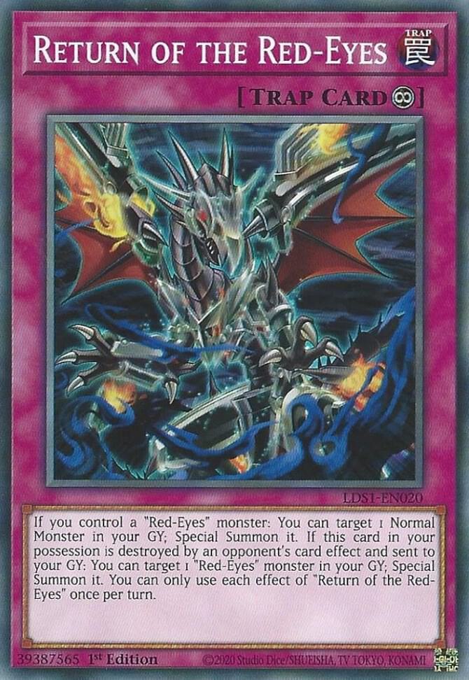 Return of the Red-Eyes LDS1-EN020 card from Legendary Duelists: Season 1