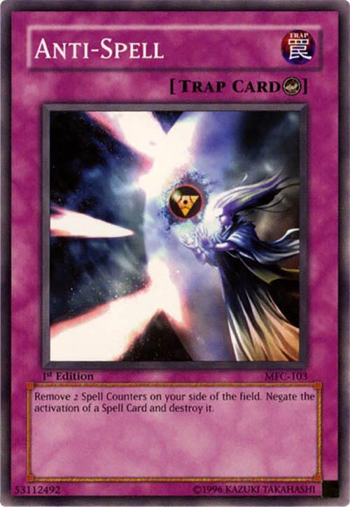 Anti-Spell MFC-103 card from Magician's Force
