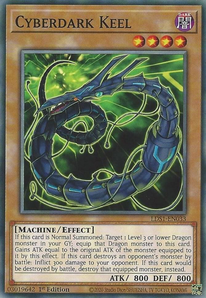 Cyberdark Keel LDS1-EN033 card from Legendary Duelists: Season 1