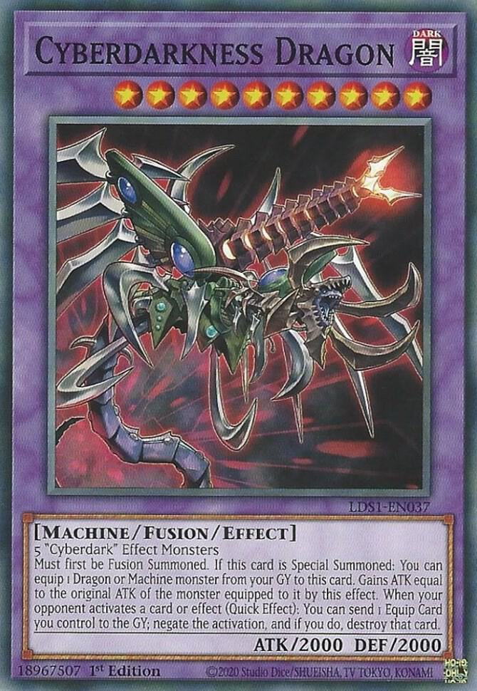 Cyberdarkness Dragon LDS1-EN037 card from Legendary Duelists: Season 1