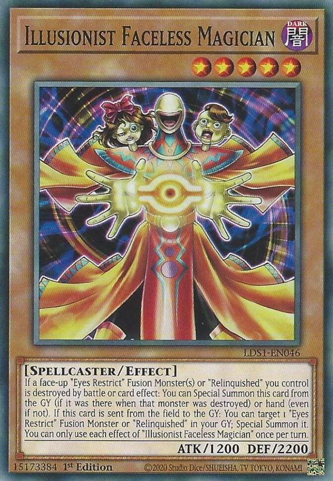 Illusionist Faceless Magician LDS1-EN046 card from Legendary Duelists: Season 1