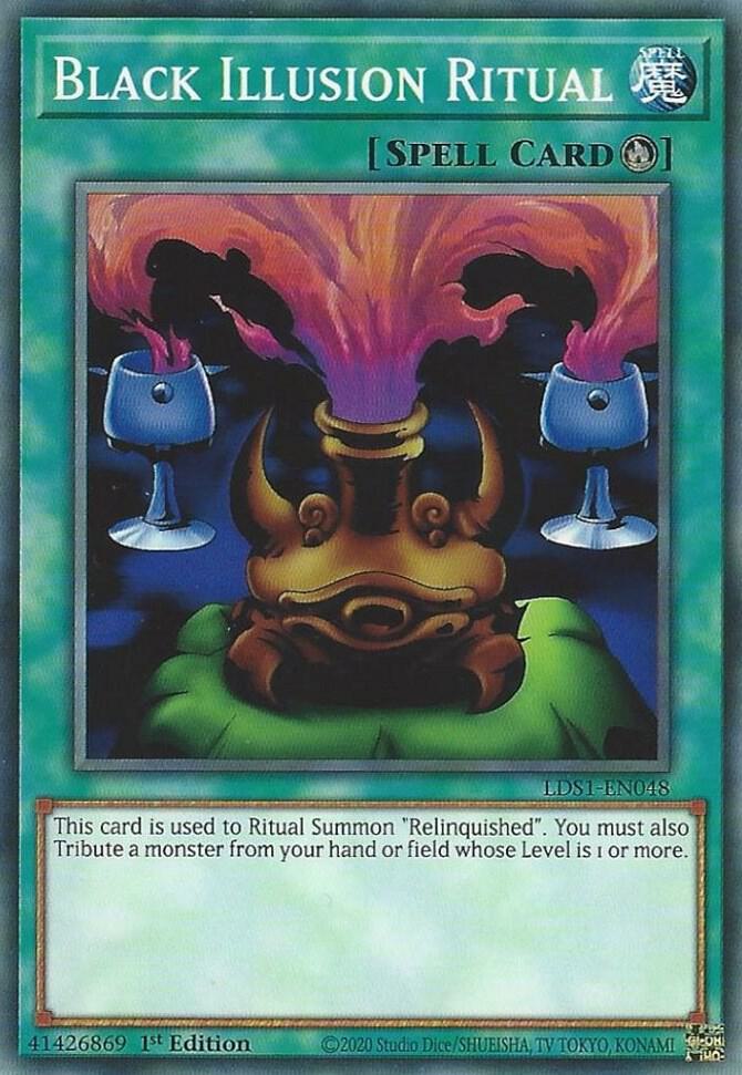 Black Illusion Ritual LDS1-EN048 card from Legendary Duelists: Season 1
