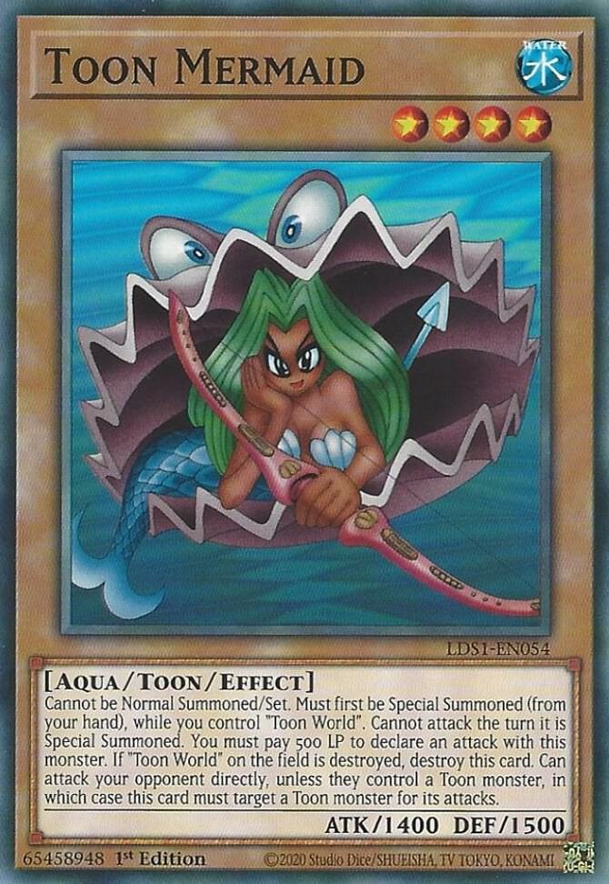 Toon Mermaid LDS1-EN054 card from Legendary Duelists: Season 1