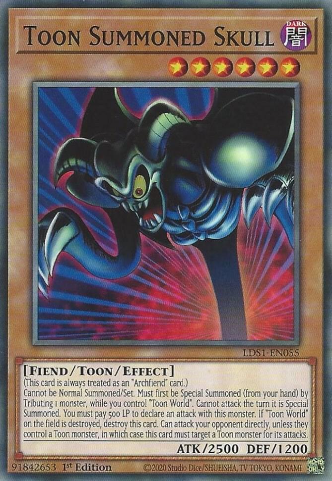 Toon Summoned Skull LDS1-EN055 card from Legendary Duelists: Season 1