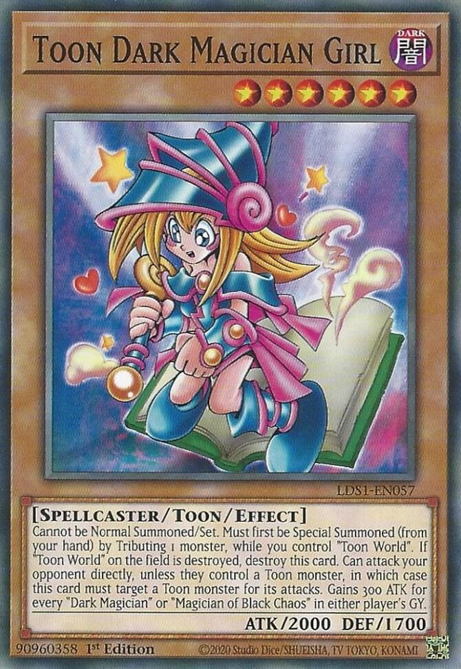 Toon Dark Magician Girl LDS1-EN057 card from Legendary Duelists: Season 1