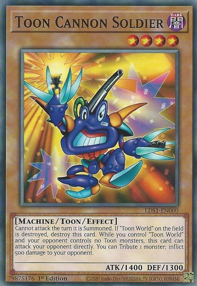 Toon Cannon Soldier LDS1-EN060 card from Legendary Duelists: Season 1
