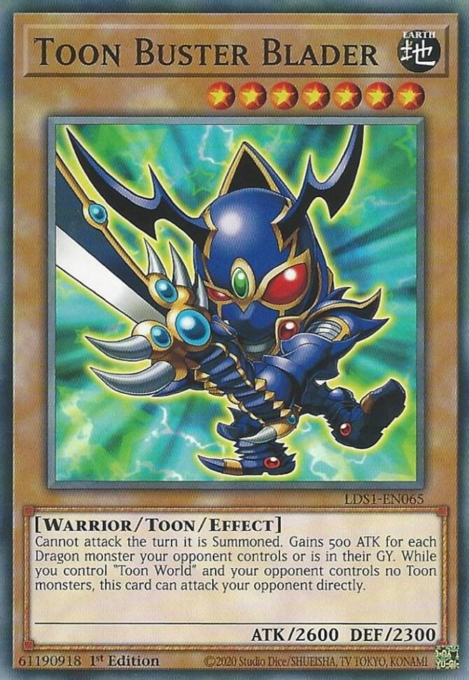 Toon Buster Blader LDS1-EN065 card from Legendary Duelists: Season 1