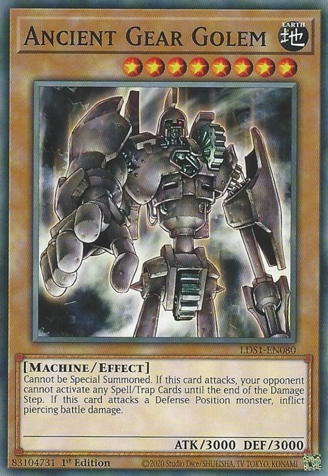 Ancient Gear Golem LDS1-EN080 card from Legendary Duelists: Season 1