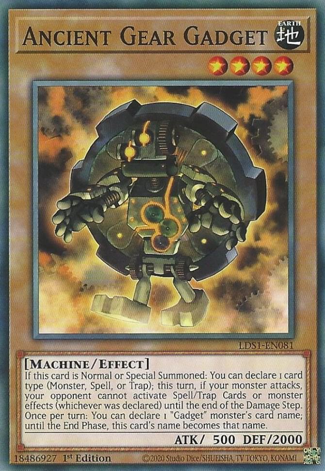 Ancient Gear Gadget LDS1-EN081 card from Legendary Duelists: Season 1