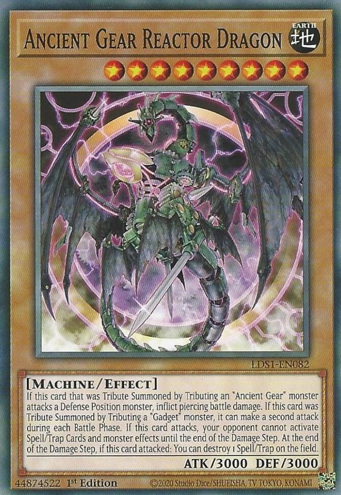Ancient Gear Reactor Dragon LDS1-EN082 card from Legendary Duelists: Season 1