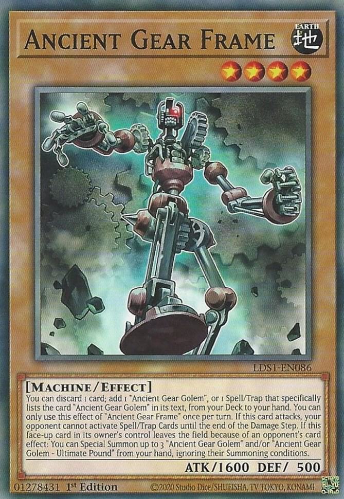 Ancient Gear Frame LDS1-EN086 card from Legendary Duelists: Season 1