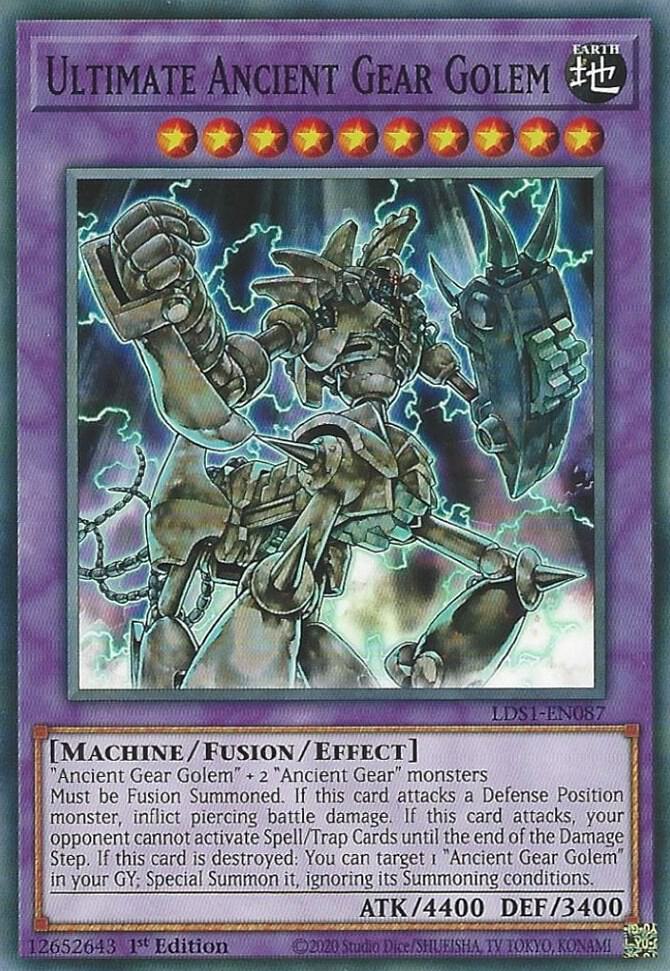 Ultimate Ancient Gear Golem LDS1-EN087 card from Legendary Duelists: Season 1