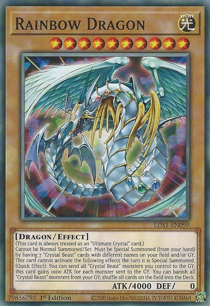 Rainbow Dragon LDS1-EN099 card from Legendary Duelists: Season 1
