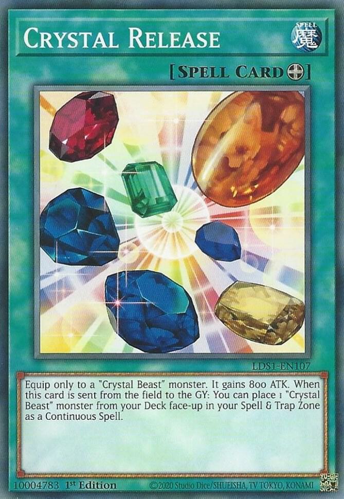 Crystal Release LDS1-EN107 card from Legendary Duelists: Season 1