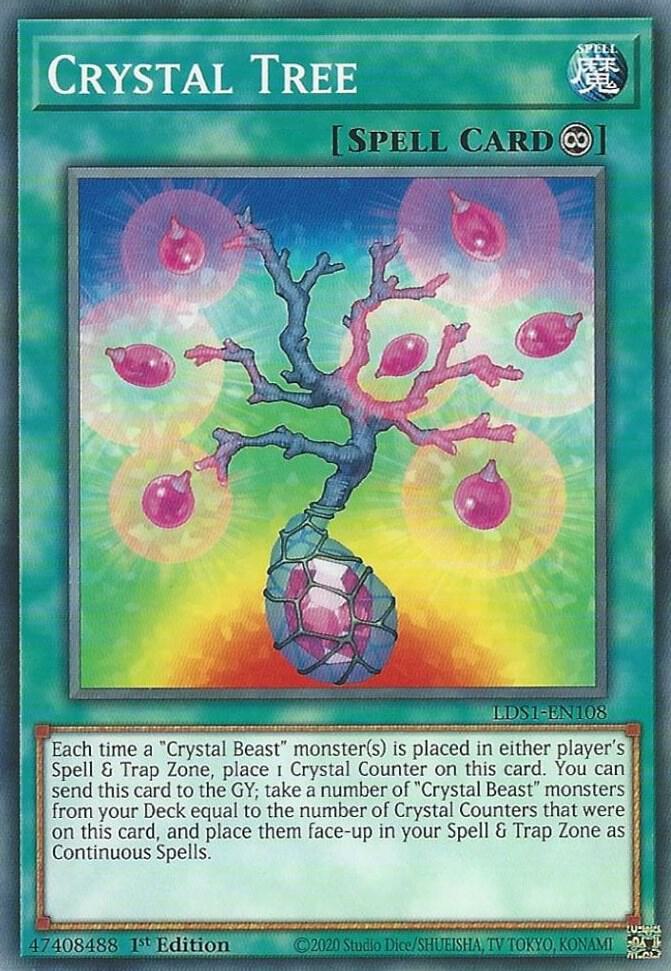 Crystal Tree LDS1-EN108 card from Legendary Duelists: Season 1