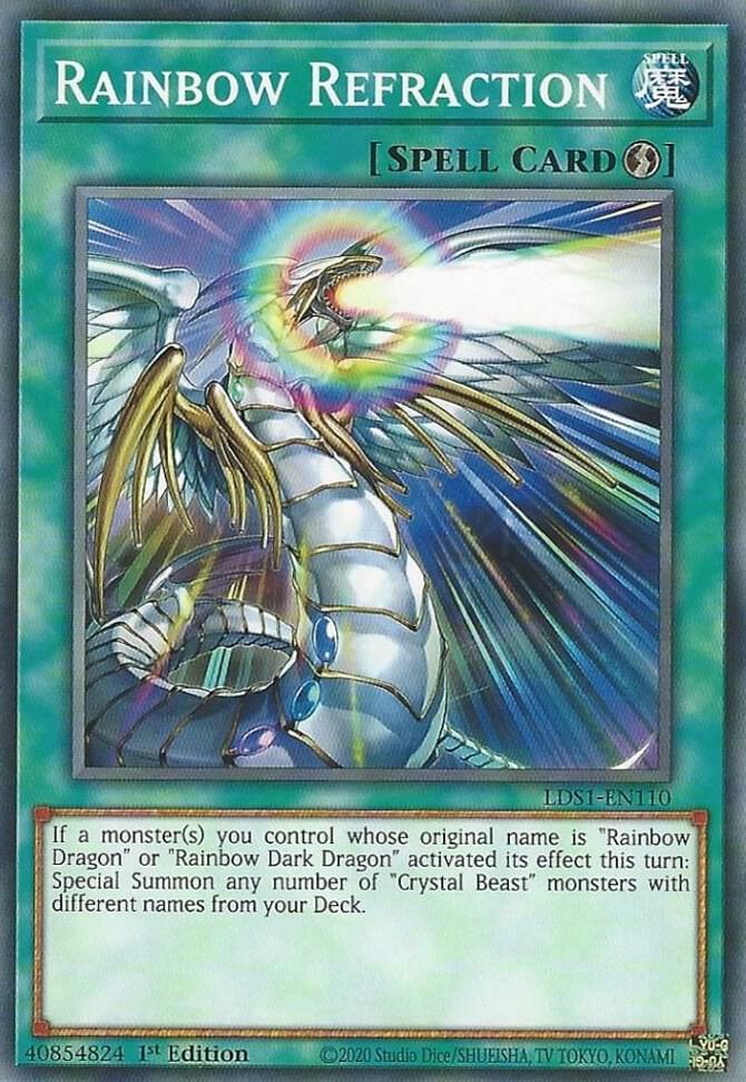 Rainbow Refraction LDS1-EN110 card from Legendary Duelists: Season 1