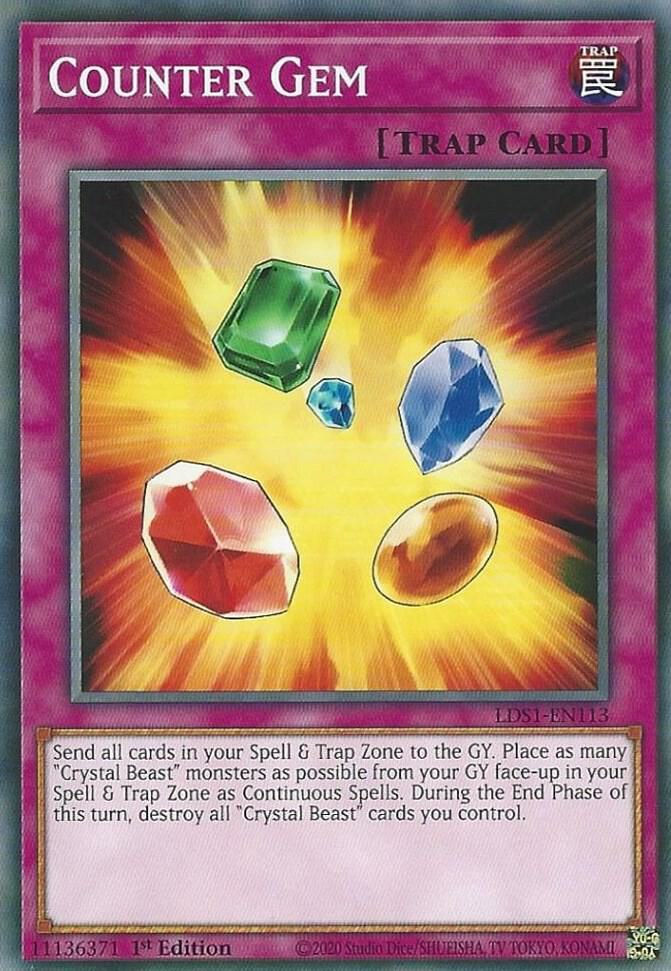 Counter Gem LDS1-EN113 card from Legendary Duelists: Season 1