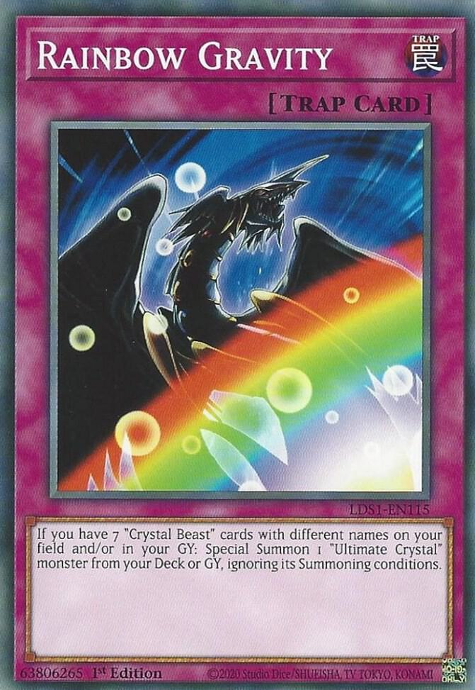 Rainbow Gravity LDS1-EN115 card from Legendary Duelists: Season 1