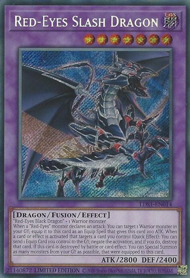 Red-Eyes Slash Dragon LDS1-EN014 card from Legendary Duelists: Season 1