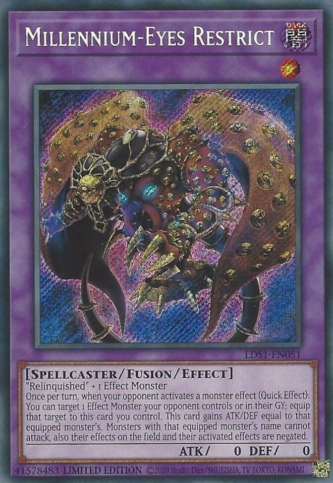 Millennium-Eyes Restrict LDS1-EN051 card from Legendary Duelists: Season 1