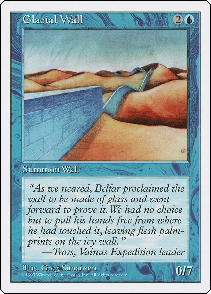 Glacial Wall card from Fifth Edition