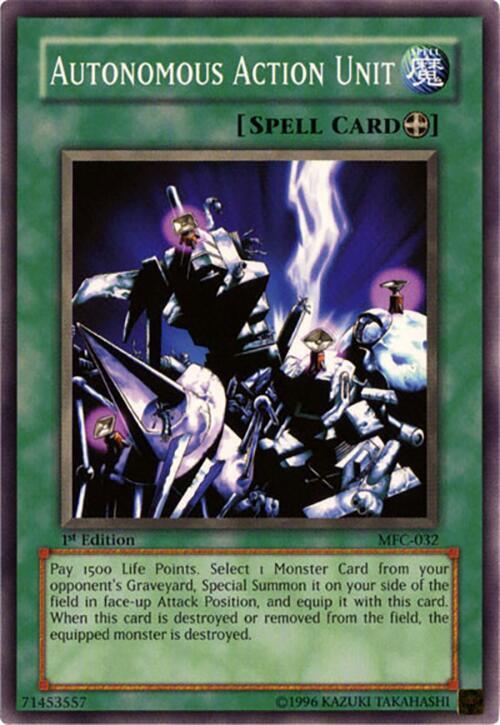 Autonomous Action Unit MFC-032 card from Magician's Force