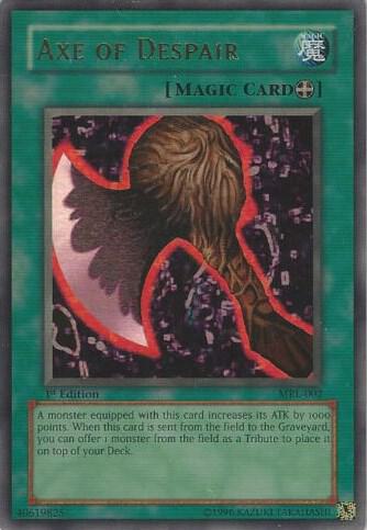 Axe of Despair MRL-002 card from Magic Ruler