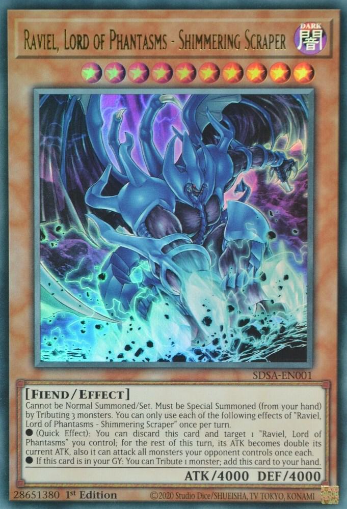 Raviel, Lord of Phantasms - Shimmering Scraper SDSA-EN001 card from Structure Deck: Sacred Beasts