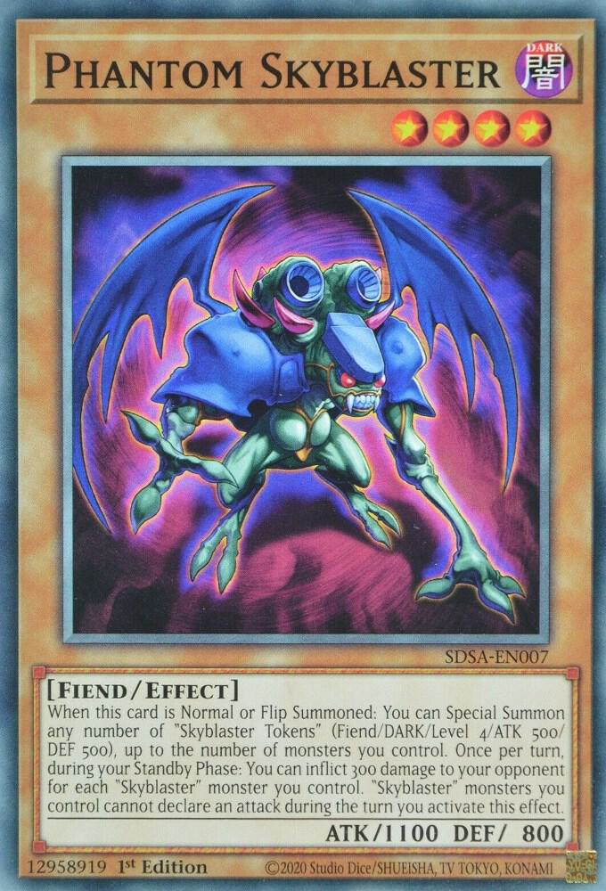 Phantom Skyblaster SDSA-EN007 card from Structure Deck: Sacred Beasts