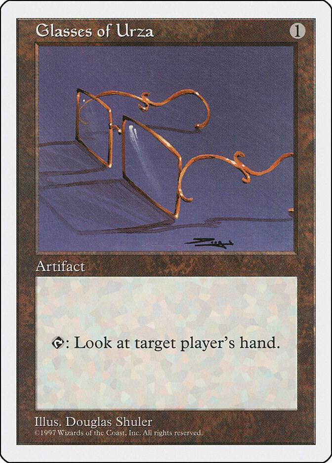 Glasses of Urza card from Fifth Edition