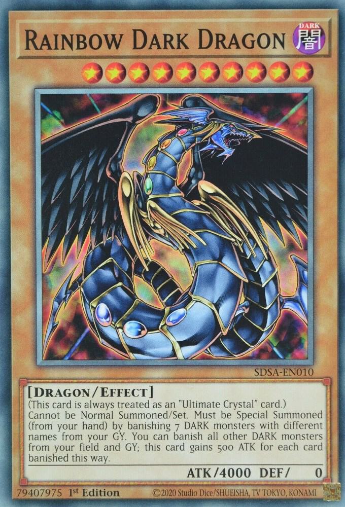 Rainbow Dark Dragon SDSA-EN010 card from Structure Deck: Sacred Beasts