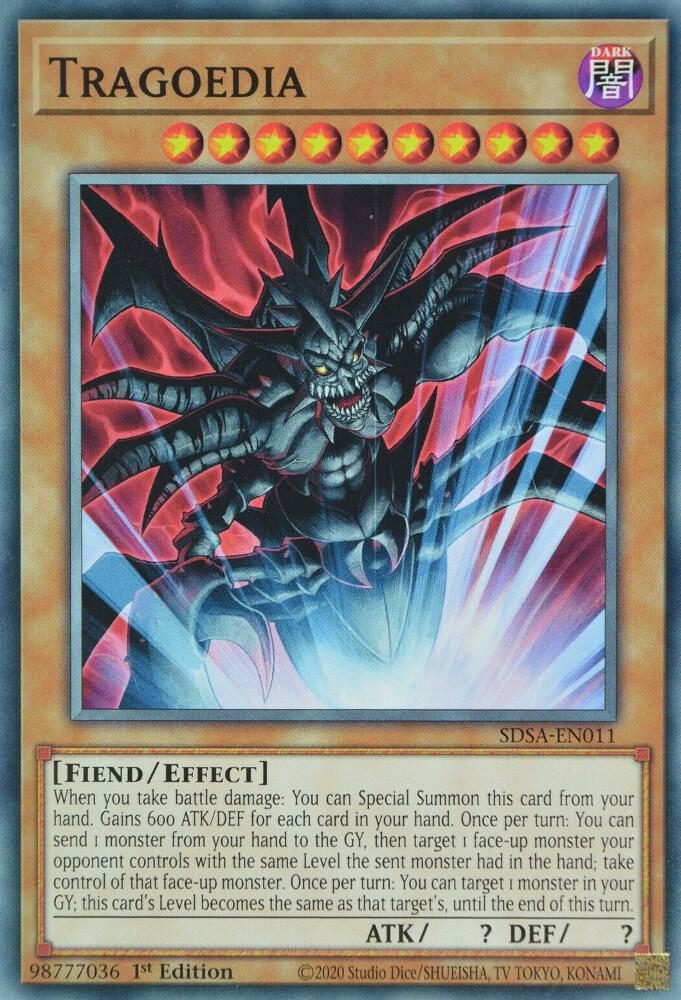 Tragoedia SDSA-EN011 card from Structure Deck: Sacred Beasts