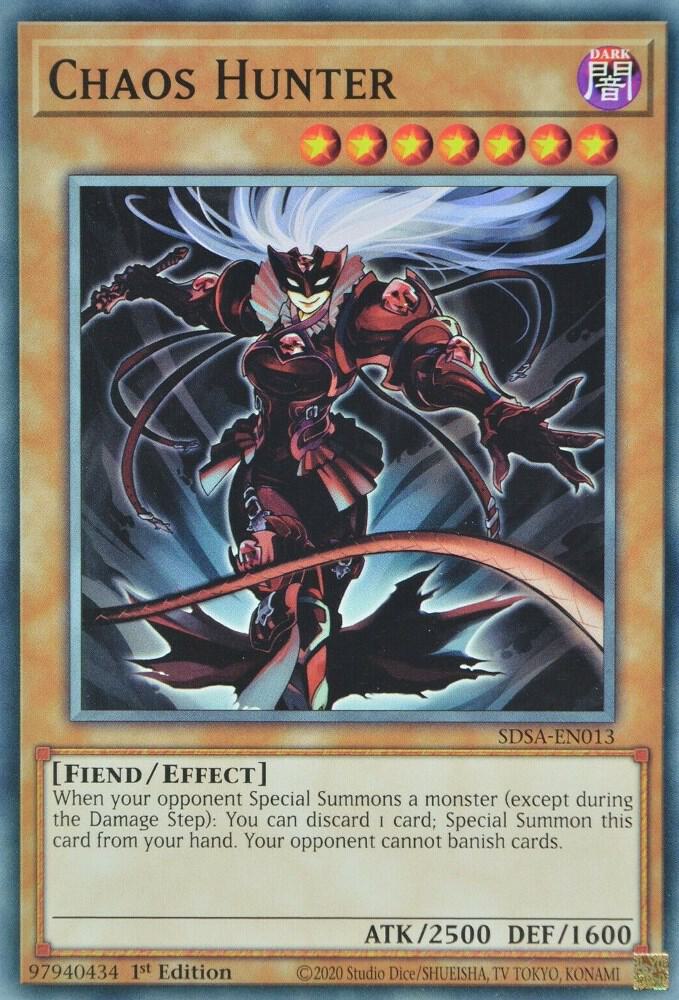 Chaos Hunter SDSA-EN013 card from Structure Deck: Sacred Beasts