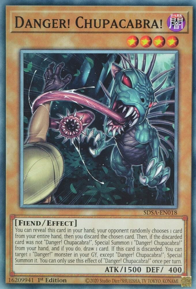 Danger! Chupacabra! SDSA-EN018 card from Structure Deck: Sacred Beasts
