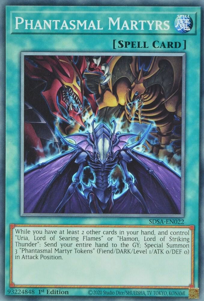 Phantasmal Martyrs SDSA-EN022 card from Structure Deck: Sacred Beasts