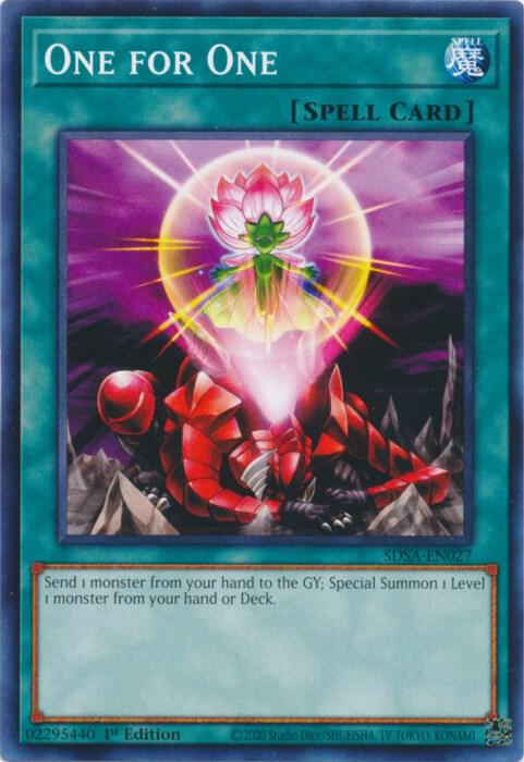 One for One SDSA-EN027 card from Structure Deck: Sacred Beasts