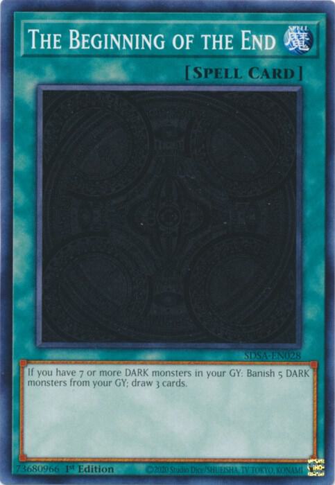 The Beginning of the End SDSA-EN028 card from Structure Deck: Sacred Beasts